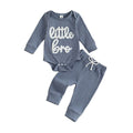 Long Sleeve Little Bro Baby Set Blue 0-3 M