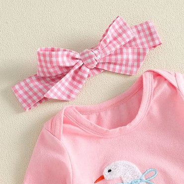 Long Sleeve Pink Silly Goose Baby Set Sets The Trendy Toddlers 