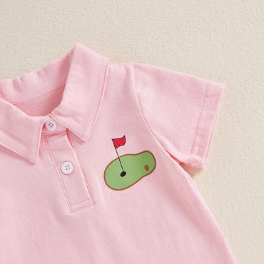 Pink Polo Golf Toddler Set   