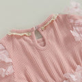Pink Butterfly Tulle Toddler Dress   