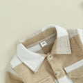 Plaid Collar Toddler Jacket   