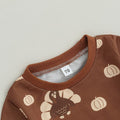 Thanksgiving Pumpkins Brown Baby Set Holiday The Trendy Toddlers 