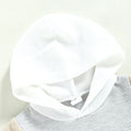 Short Sleeve Waffle Hooded Baby Set   