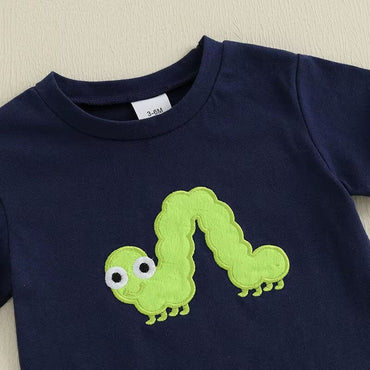 Short Sleeve Caterpillar Baby Set