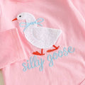 Long Sleeve Pink Silly Goose Baby Set Sets The Trendy Toddlers 