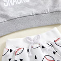 Long Sleeve Baseball Snacks Baby Set   