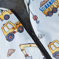 Construction Trucks Zipper Hooded Toddler Jacket