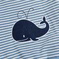 Long Sleeve Striped Whale Baby Set