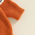 Halloween Pumpkin Knit Toddler Sweater Sweater The Trendy Toddlers 