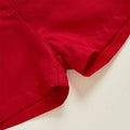 Short Sleeve Hearts Red Shorts Toddler Set