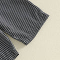 Long Sleeve Back To School Striped Toddler Set