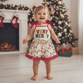 Tie Shoulder Very Merry Toddler Romper