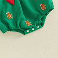 Long Sleeve Gingerbread Collar Baby Romper