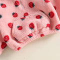 Strawberry Fleece Toddler Pullover Jacket The Trendy Toddlers 