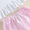 Puff Sleeve Sandcastle Ruffled Toddler Set