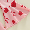 Valentine's Day Flared Toddler Jumpsuit