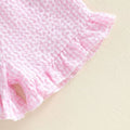 Puff Sleeve Sandcastle Ruffled Toddler Set