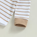 Long Sleeve Striped Baby Set   