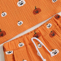 Short Sleeve Pumpkin Baby Set   