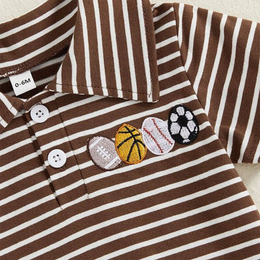 Sport Striped Toddler Polo Shirt