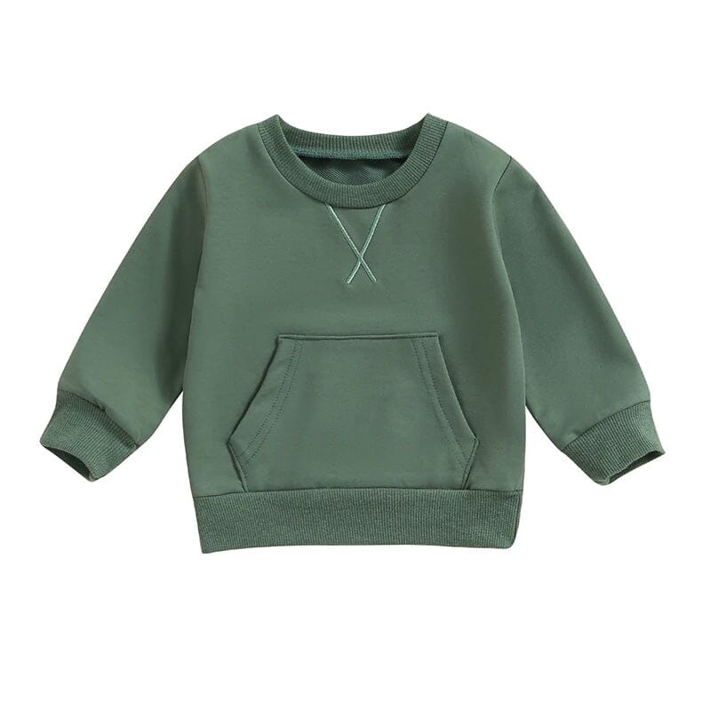 Solid Toddler Sweatshirt Green 9-12 M 