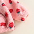 Strawberry Fleece Toddler Pullover Jacket The Trendy Toddlers 