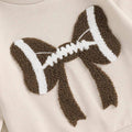 Football Bow Baby Sweatshirt