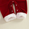 Long Sleeve Hooded Santa Baby Jumpsuit