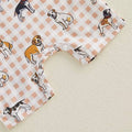 Sleeveless Dog Checkered Baby Romper Rompers The Trendy Toddlers 