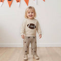 Long Sleeve Football Striped Toddler Set