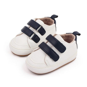 White Velcro Baby Sneakers   