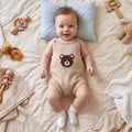 Sleeveless Bear Knit Baby Romper Rompers The Trendy Toddlers 