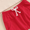 USA Red Shorts Toddler Set   