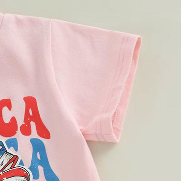 America Bow Toddler Tee