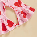 Daddy's Little Valentine Flared Pants Baby Set