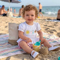 Puff Sleeve Sandcastle Ruffled Toddler Set