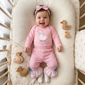 Long Sleeve Pink Silly Goose Baby Set Sets The Trendy Toddlers 