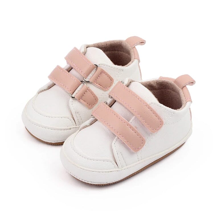Velcro Baby Sneakers Shoes The Trendy Toddlers Pink 1 