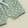 Short Sleeve Floral Shorts Baby Set   