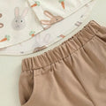 Bunny Shirt Solid Shorts Toddler Set