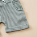 Sleeveless Ribbed Pocket Baby Set Sets The Trendy Toddlers 