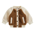 Fluffy Buttons Toddler Jacket   