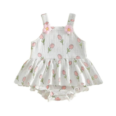 Sleeveless Tulip Baby Romper