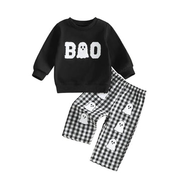 Long Sleeve Boo Ghost Toddler Set