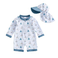 Long Sleeve Sailboat Baby Swimsuit