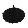 Solid Toddler Pearl Hat Black  