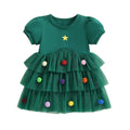 Pom Pom Christmas Toddler Dress
