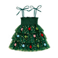 Tie Straps Christmas Magic Toddler Dress