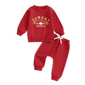 Sunday Football Red Baby Set   