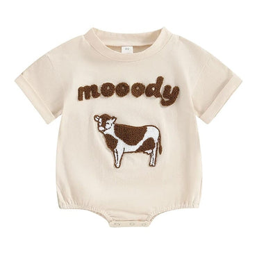 Short Sleeve Moody Baby Bodysuit